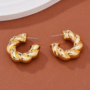 Aretes Giros Circulares Para Mujer Outfit Moda Par