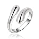 Anillo En Forma De Gota Estilo Frances Para Mujer Ajustable