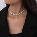 Collar Gargantilla De Margaritas Para Mujer Delicado