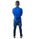 Delantal Denim Con Bolsillo Ajustable Chef Mesero Resistente