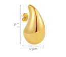 Aretes En Forma Gota De Agua Para Mujer Moda Outfit Par