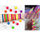 Pigmento Polvo 12 Unidades Nail Art Uñas Neon Fluorescente