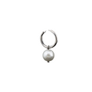 Arete Pendiente Colgante Perla Blanca Redondo Unisex