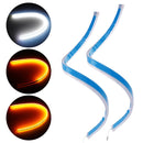 2 Tiras Cintas Luz Led Para Farolas De Carro 40cm Luces Auto