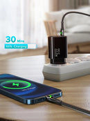 Cargador Usb Dual Tipo C Adaptador De Pared De Carga Rápida