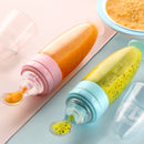 Biberón Tetero+cuchara Silicona Dispensador De Comida Blanco