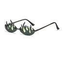 Gafas De Sol Ovaladas Llamas Doble Lente Outfit Fiesta Moda