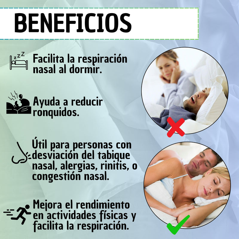 Dilatador Nasal Anti Ronquido 8 Tallas Con Estuche