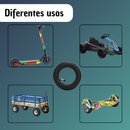 Neumático 8 1/2x2 Patineta Eléctrica Válvula 90 Grados