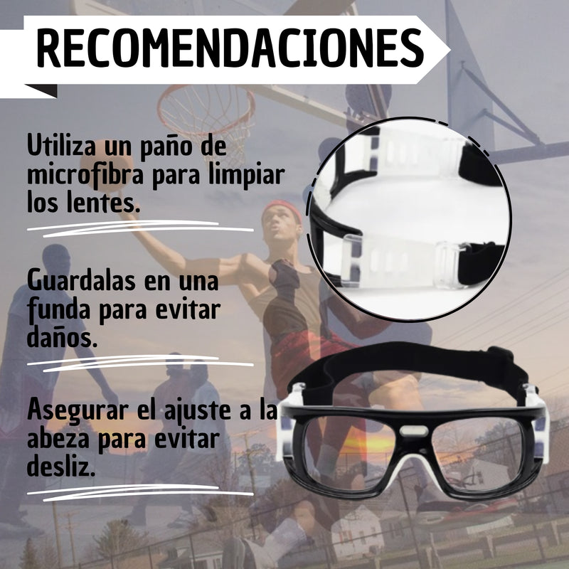 Gafas Protectoras Deportivas Futbol Basquet Voleivol Tenis