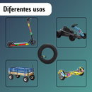 Neumático 8 1/2x2 Patineta Eléctrica Válvula 90 Grados