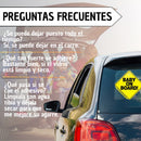 Aviso Letrero Bebe A Bordo ¡Baby On Board! Reflectivo