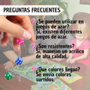 Dados Profesionales Transparentes Colores Surtidos -6 Unidad