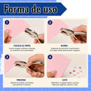 Perforadora Compacta De Papel Para Oficina Y Estudio