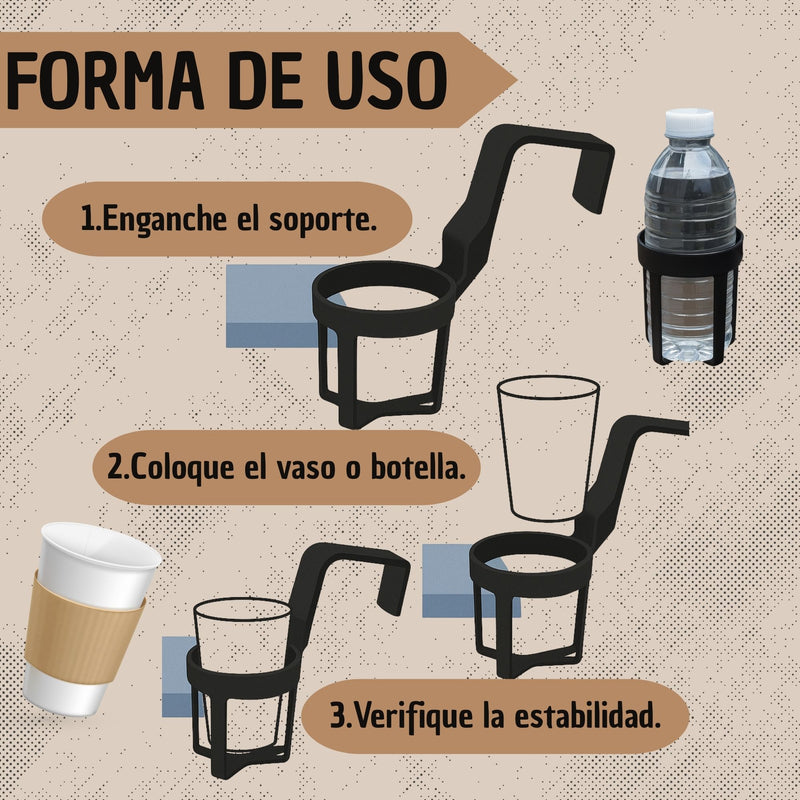 Soporte Universal Porta Vasos Colgante Para Carros Automóvil