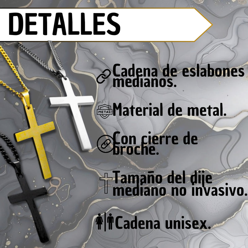 Collar Cadena de Cruz Hombres y Mujeres