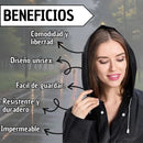 Impermeable Eva Capa Adulto Lluvia Capota Con Botones Pro