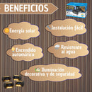 Pack 4 Lámparas Solares LED Exterior Impermeables