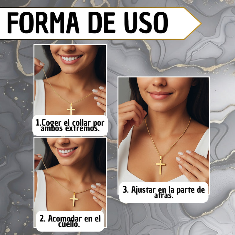Collar Cadena de Cruz Hombres y Mujeres