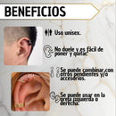 Aretes Ear Cuff Set 12 Piezas Ajustables Sin Perforacion