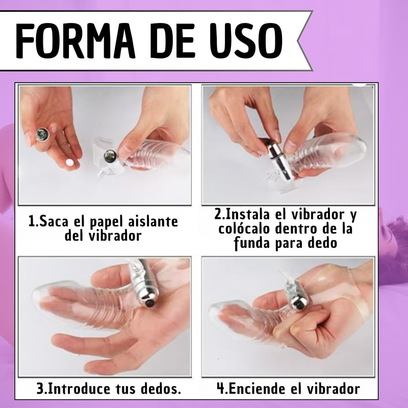 Dedo Vibrador Consolador Punto G Juguete Sexual Fetiche Pro