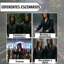 Impermeable Eva Capa Adulto Lluvia Capota Con Botones Pro