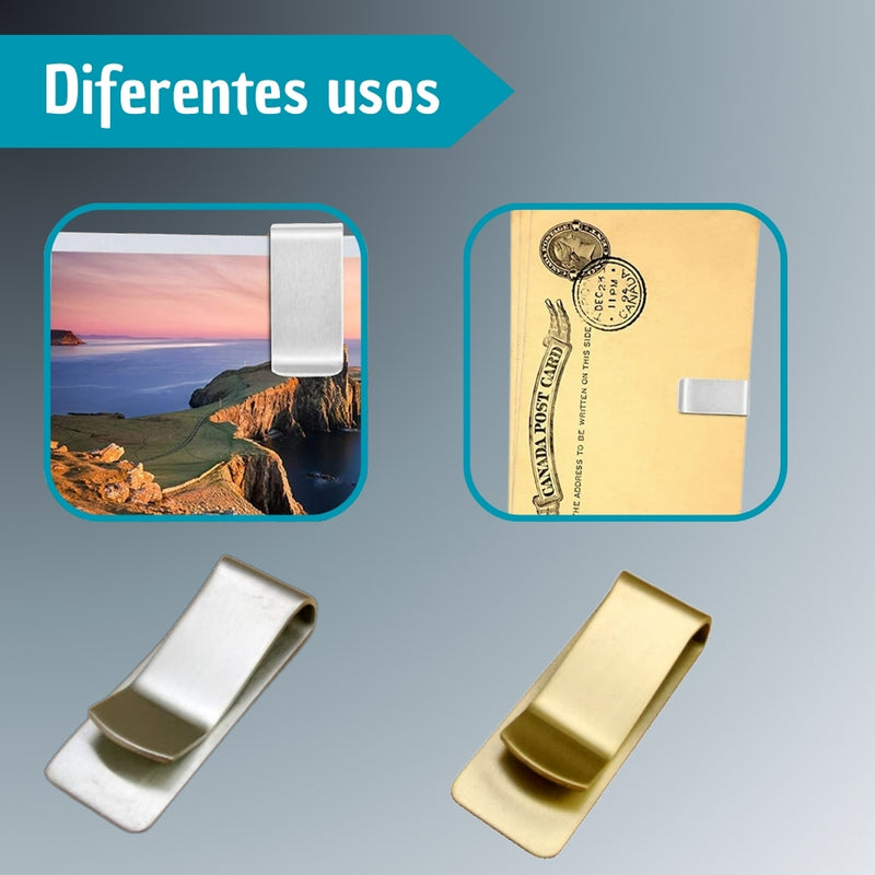Clip Gancho Sujeta Billetes