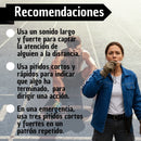 Silbato de Emergencia Más de 100 dB con Cordón