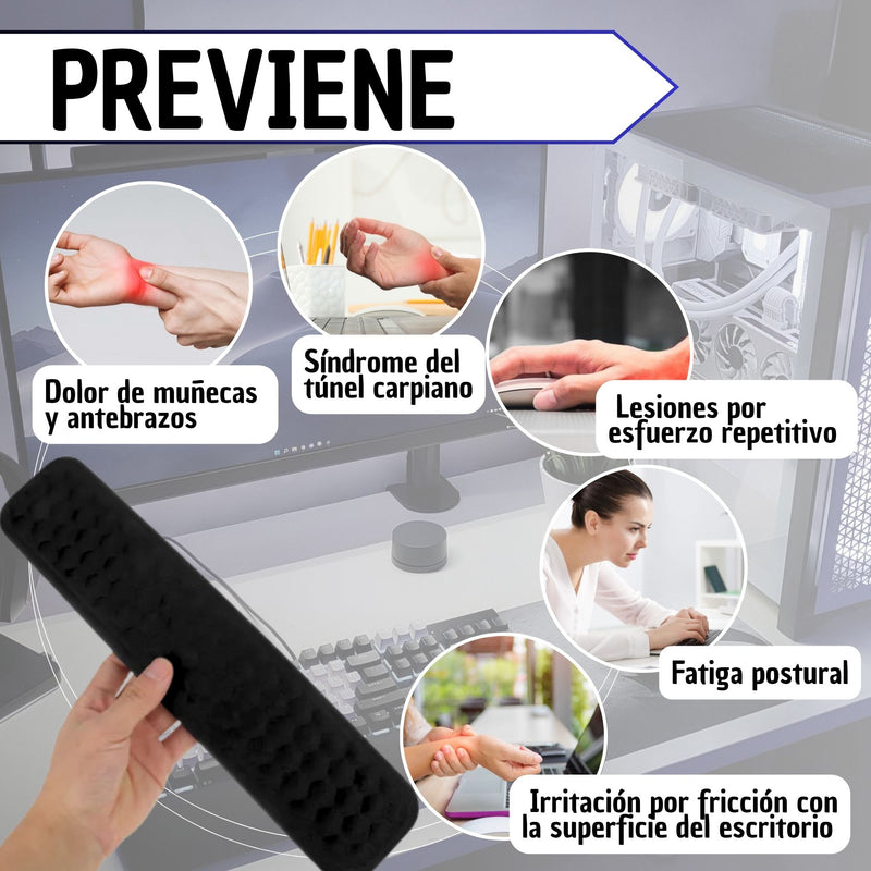 Reposa Muñecas Memory Foam Fulteclado Mouse Original Pro