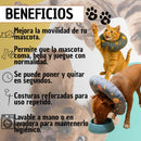 Copia de Cono De Recuperación Perros Y Gatos Collar Isabelino Azul Caritas