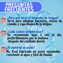 Set Limpieza Lingual Acero Inoxidable Higiene Bucal Profesional
