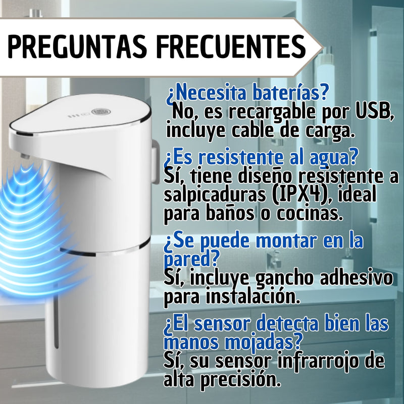 Jabon Liquido Espuma Dispensador Infrarrojo Sensor Automatic