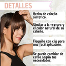 Extensión Capúl Fleco Clip Efecto 100% Natural Negro Marrón