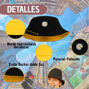 Sombrero Pescador Bordado Doble Faz Negro/blanco Smile