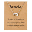 Collar Cadena Signos Zodiacales Para Mujer