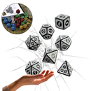 Set De Dados Poliédricos Para Juegos De Mesa Rol X7 Unidades