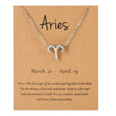 Collar Cadena Signos Zodiacales Para Mujer