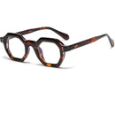 Montura De Gafas Redondas Para Lentes Estilo Octagonal