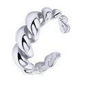 Anillo De Cúpula Cuerda Apilable Para Mujer Ajustable