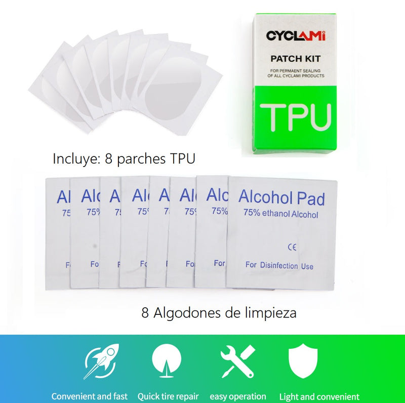 Caja De Parches Para Neumaticos Cyclami X8 Unidades