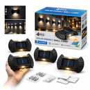 Pack 4 Lámparas Solares LED Exterior Impermeables