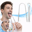 Set Limpieza Lingual Acero Inoxidable Higiene Bucal Profesional