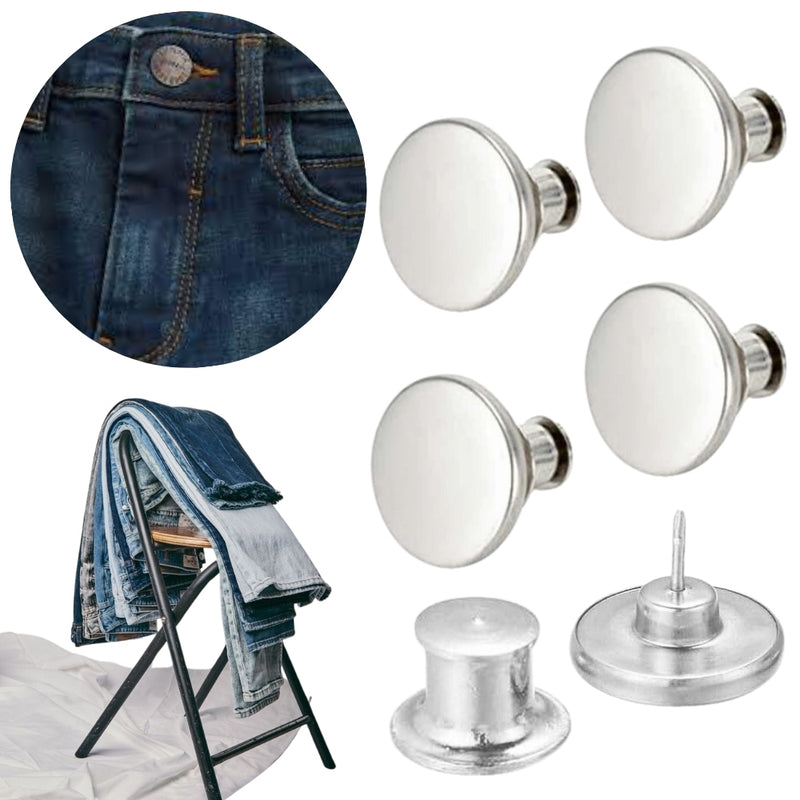 Botones Ajustables Para Jeans Pantalones X4 Unidades