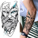 Tatuaje Temporal Unisex Zeus