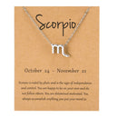 Collar Cadena Signos Zodiacales Para Mujer