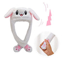 Gorro Sombrero De Conejo Peluche Orejas Movibles