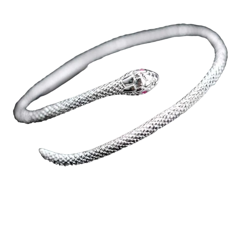 Pulsera Manilla Ojos De Serpiente Místico Abierto Ajustable
