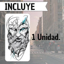 Tatuaje Temporal Unisex Zeus