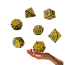 Set De Dados Poliédricos Juegos De Mesa X7 Unidades Amarillo