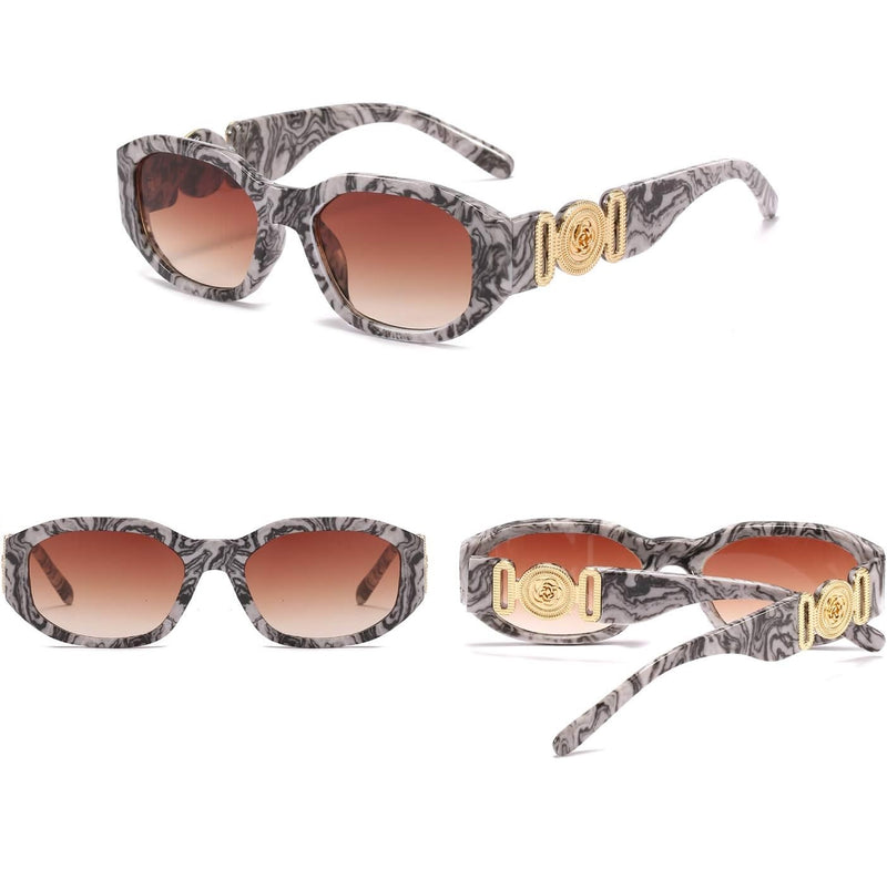 Gafas De Sol Rectangular Estilo Amaranta Para Mujer Y Hombre